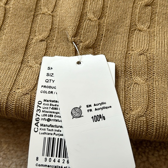 Beige Knit Stole - Picture 6 of 6